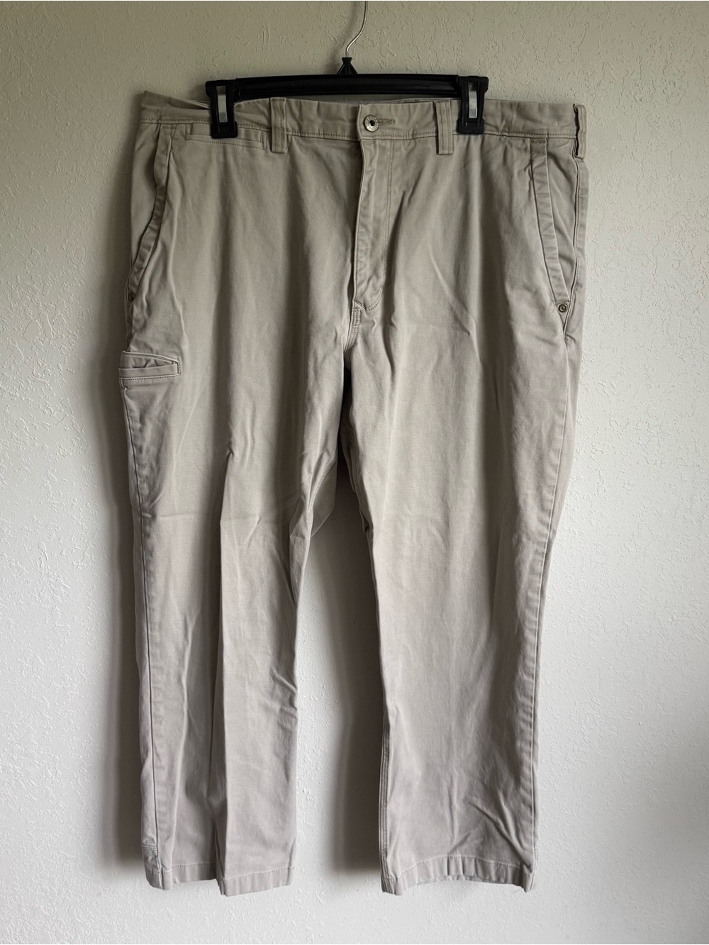 Men’s 36x28 Khaki Duluth Flex Ballroom Outdoor Workman’s Gorpcore Cargo Pants
